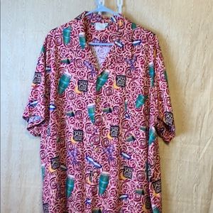 Bayou wear aloha type shirt New Orleans Jazz fest